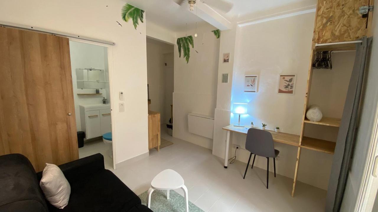Studio "Les Cactus" Avec Terrasse A 5 Min A Pied De La Plage Νίκαια Εξωτερικό φωτογραφία